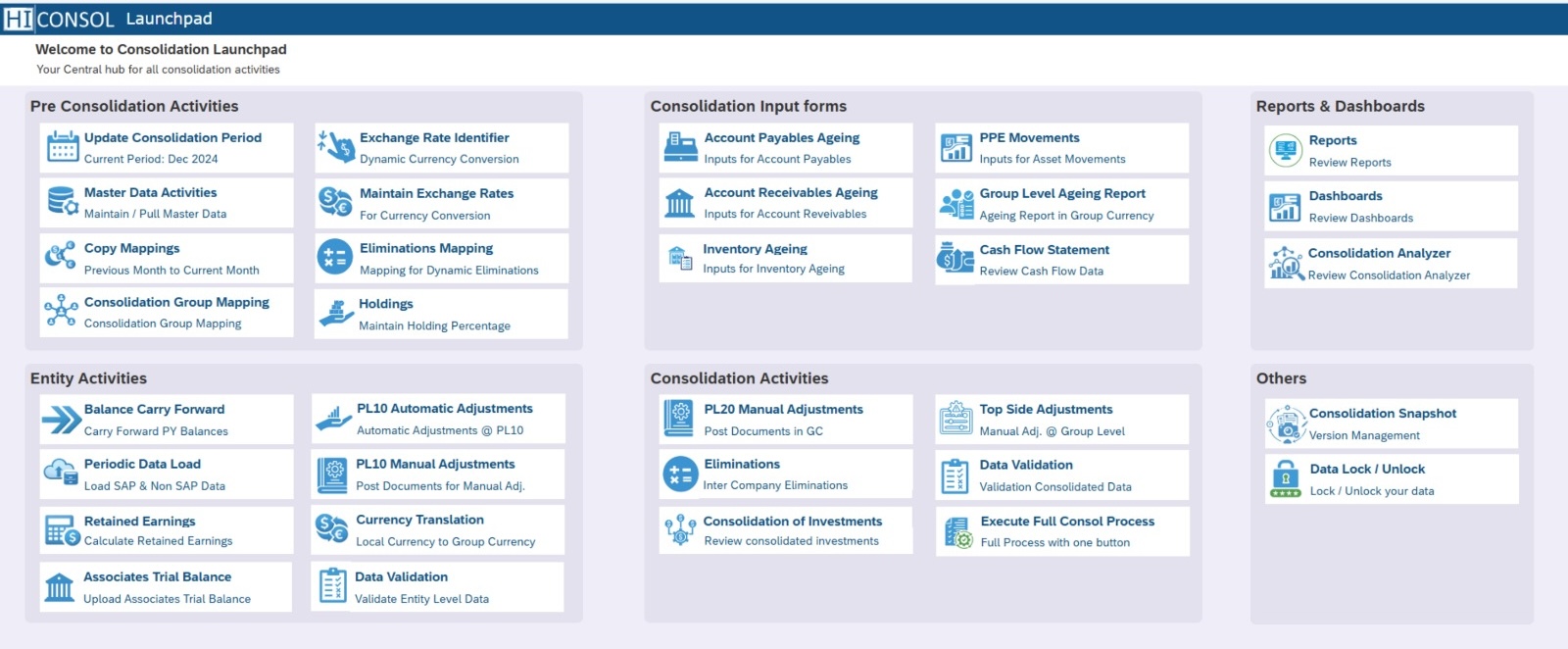 HIConsol Unified Dashboard